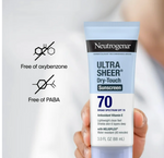 Cargar imagen en el visor de la galería, NEUTROGENA ULTRA SHEER DRY-TOUCH SUNSCREEN 70