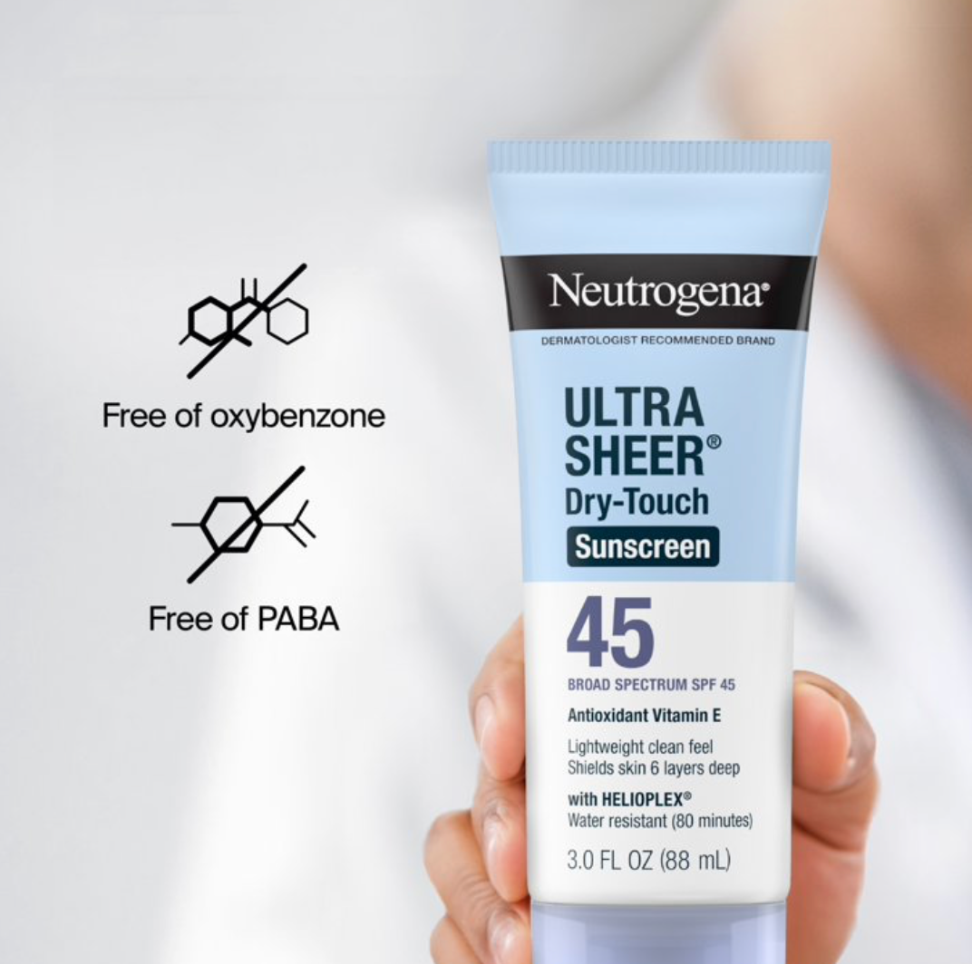 NEUTROGENA ULTRA SHEER DRY-TOUCH SUNSCREEN 45