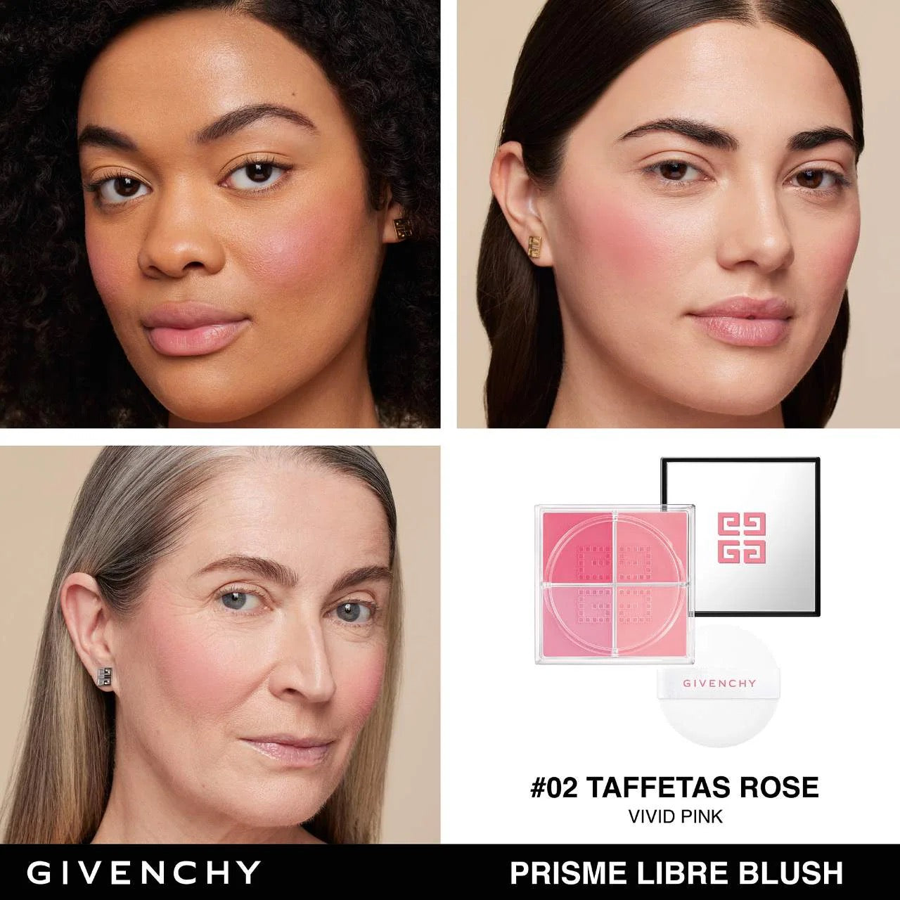 GIVENCHY PRISME LIBRE BLUSH 4-COLOR LOOSE POWDER BLUSH