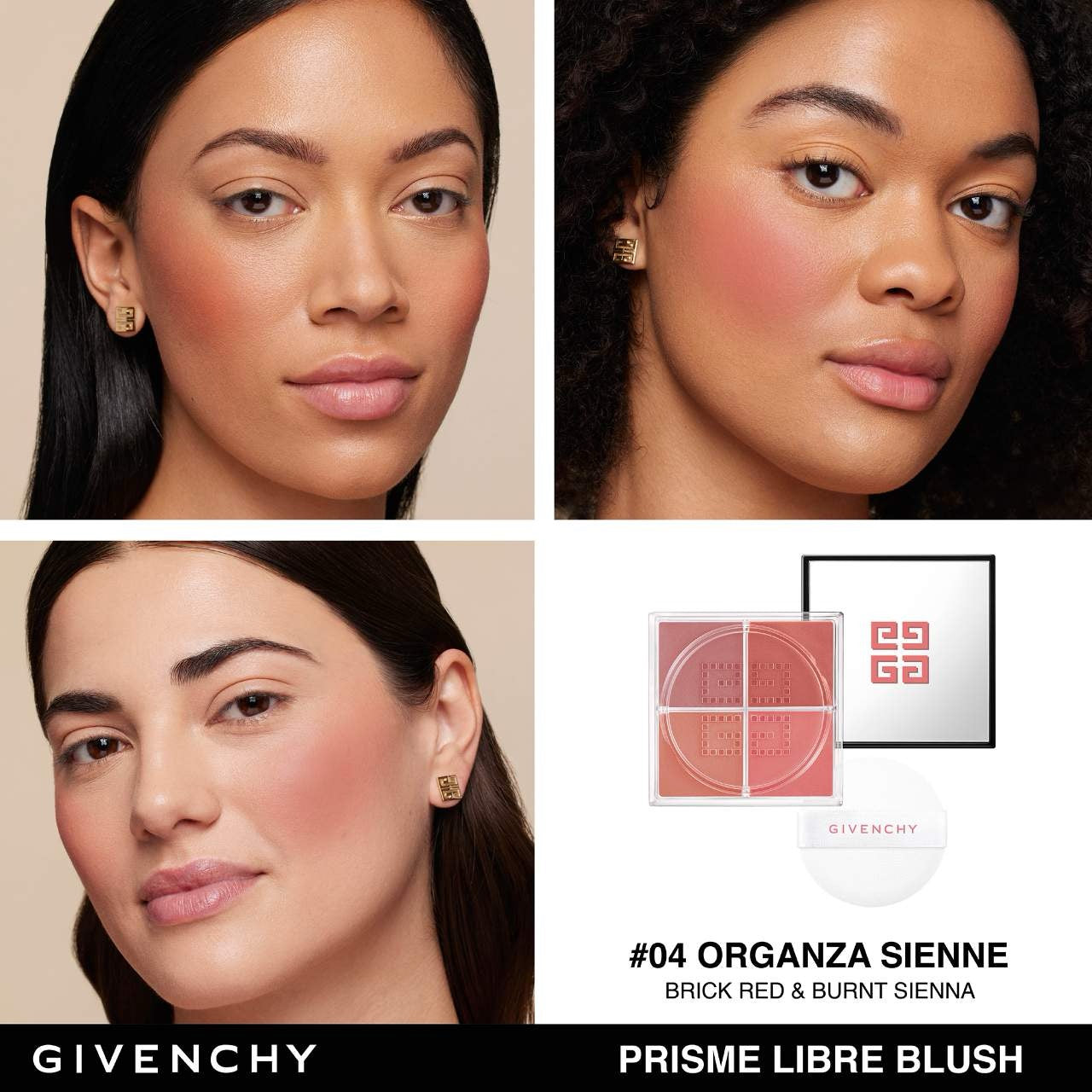 GIVENCHY PRISME LIBRE BLUSH 4-COLOR LOOSE POWDER BLUSH