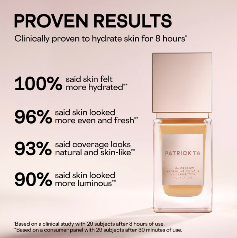 PATRICK TA MAJOR SKIN HYDRA-LUXE LUMINOUS FOUNDATION