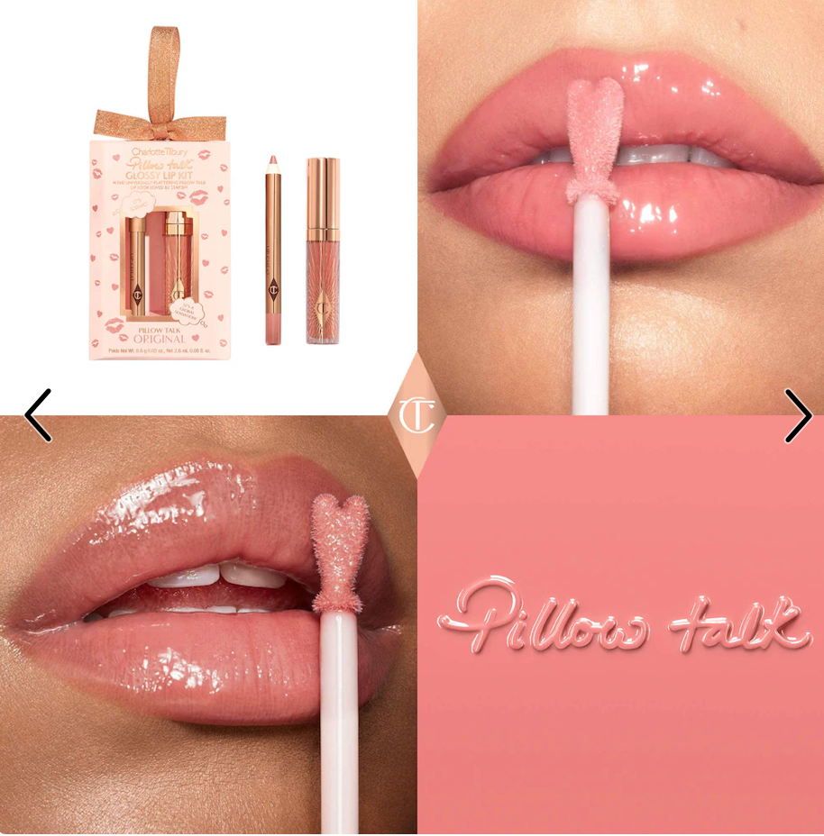 CHARLOTTE TILBURY PILLOW TALK GLOSSY MINI LIP KIT