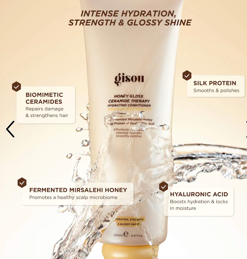 GISOU HONEY GLOSS CERAMIDE THERAPY ACONDICIONADOR