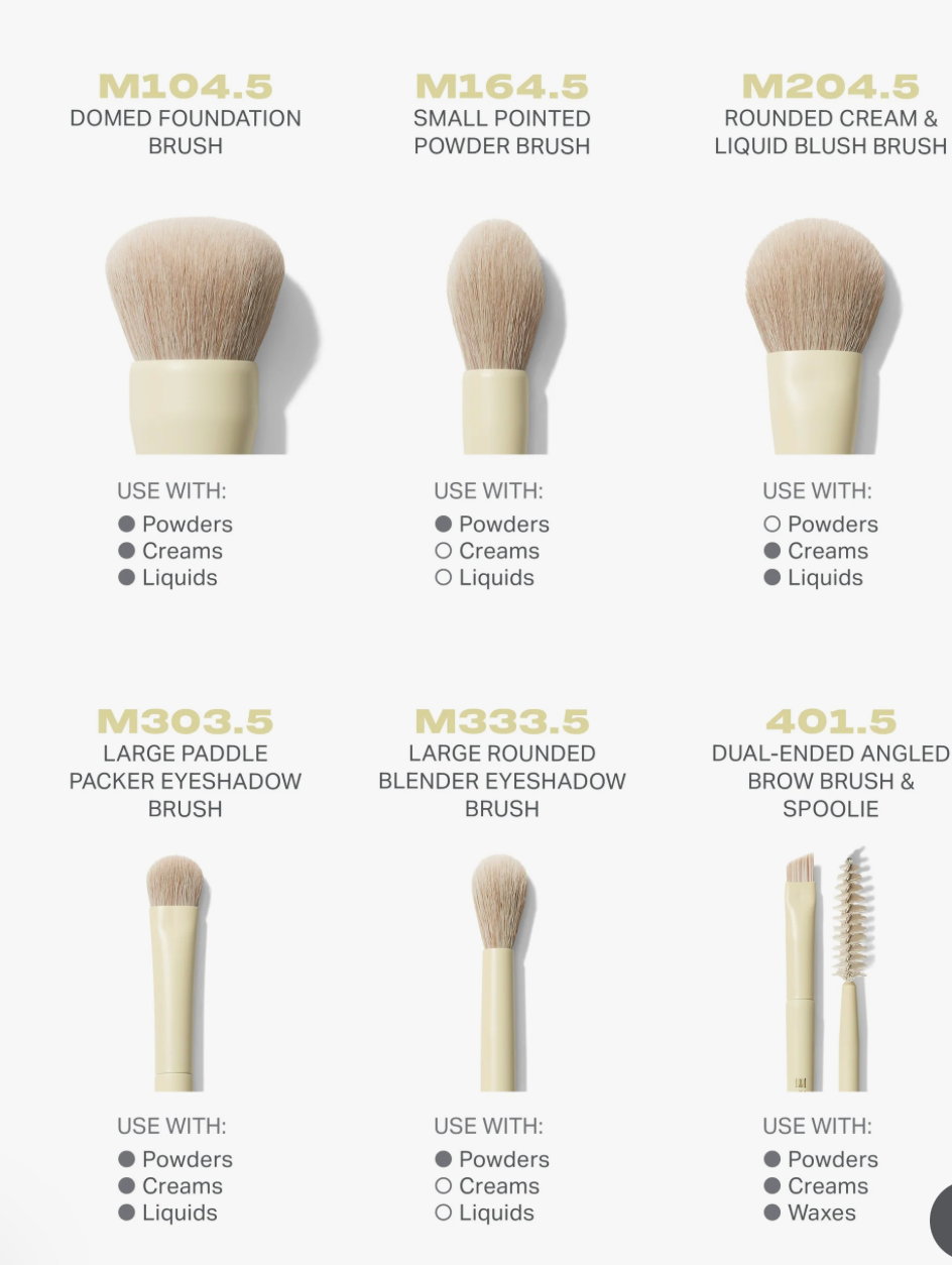 MORPHE BUTTERY BLENDS 6-PIECE TRAVEL BRUSH SET