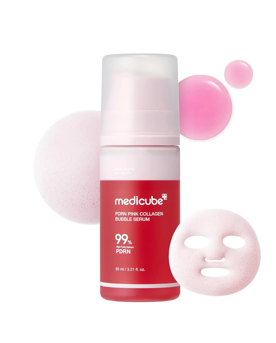 MEDICUBE PDRN PINK COLLAGEN BUBBLE SERUM