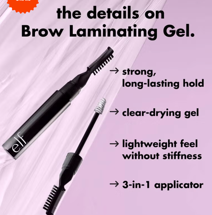 E.L.F BROW LAMINATING GEL 3-1 APPLICATOR
