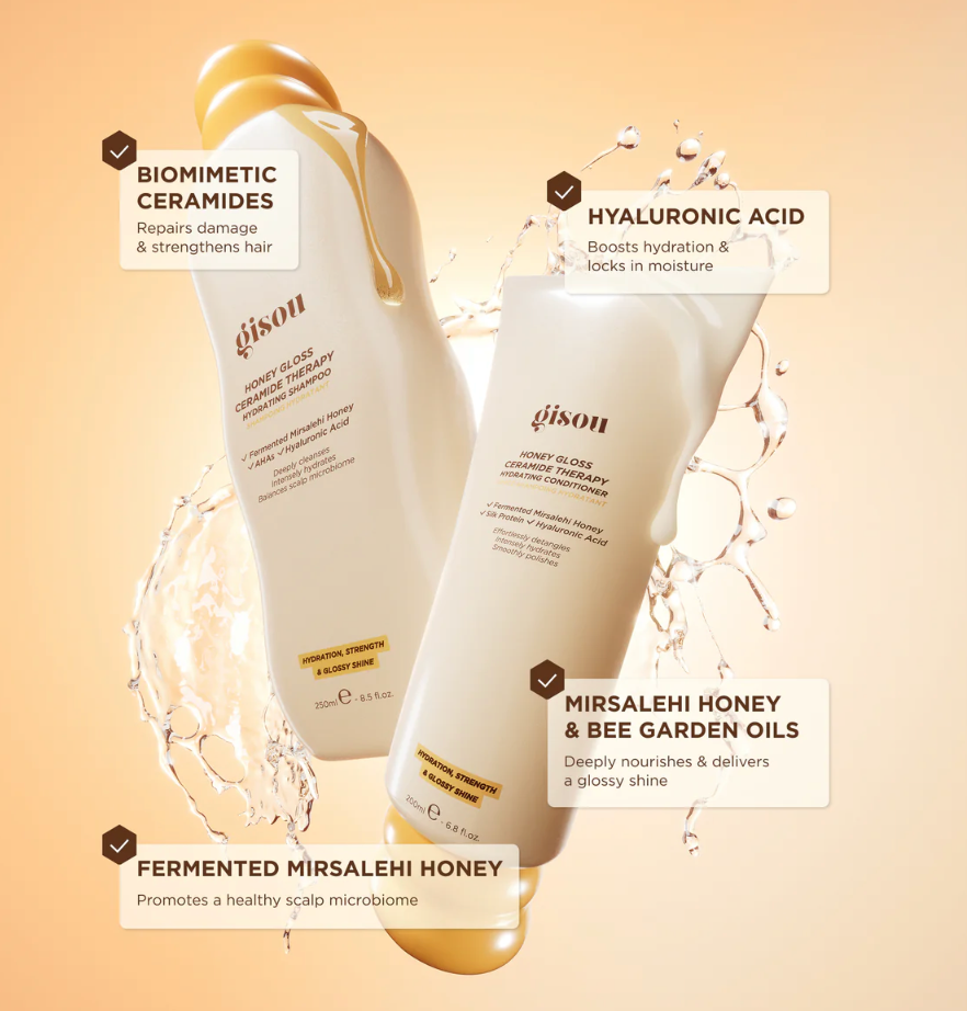 GISOU HONEY GLOSS CERAMIDE THERAPY SHAMPOO MINI 50ML