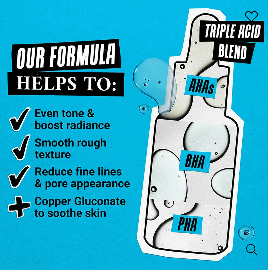 KIEHLS CLEARLY CORRECTIVE DAILY RE-TEXTURIZING TRIPLE ACID PEEL SERUM.