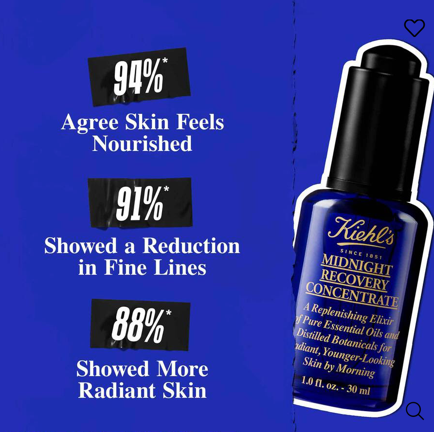 KIEHLS MIDNIGHT RECOVERY CONCETRATE 50ML